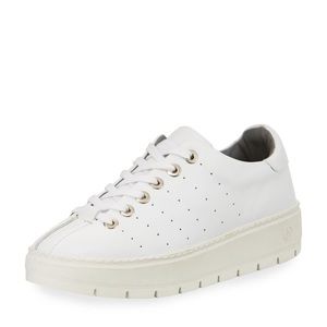 Rag & Bone Perforated Leather Platform Sneakers Color-White Size-EU40/USA 10 NWT